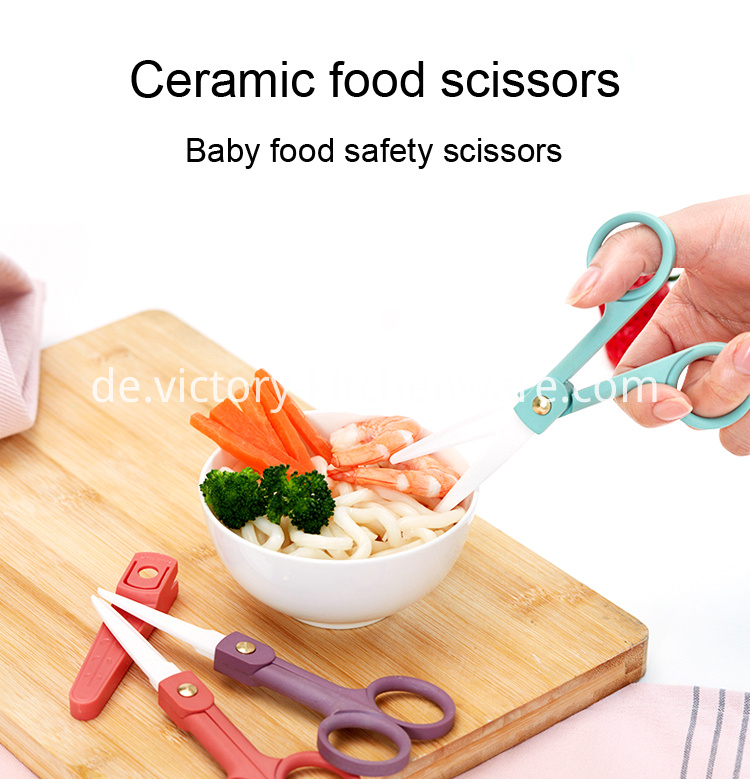 Baby-Lebensmittel-Sicherheitsschere Baby food safety scissors